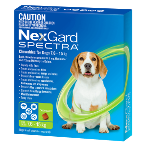 NexGard Spectra for Dogs 7.6 - 15kg