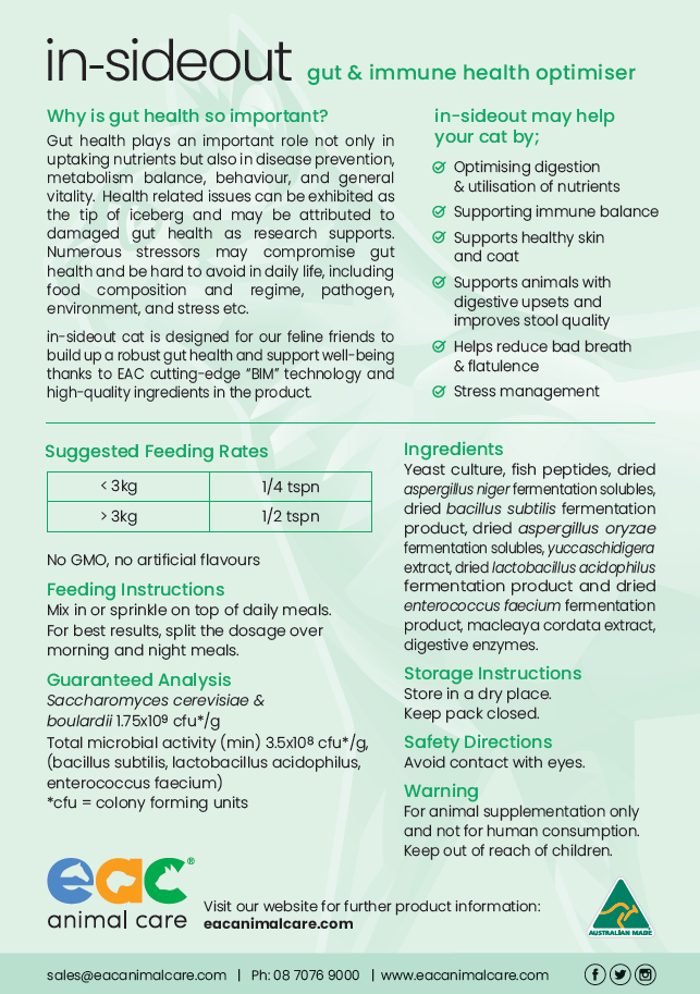 In-Sideout Cat Formula - Pre & Probiotic Nutraceutical Supplement For Cats - Image 3